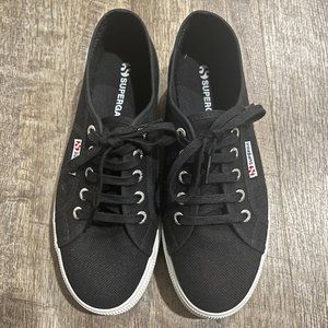 New Black Platform Superga Sneakers